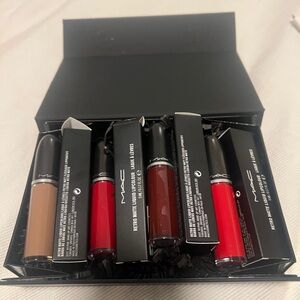 Brand new! MAC retro matte liquid lip color 4 lipstick bundle